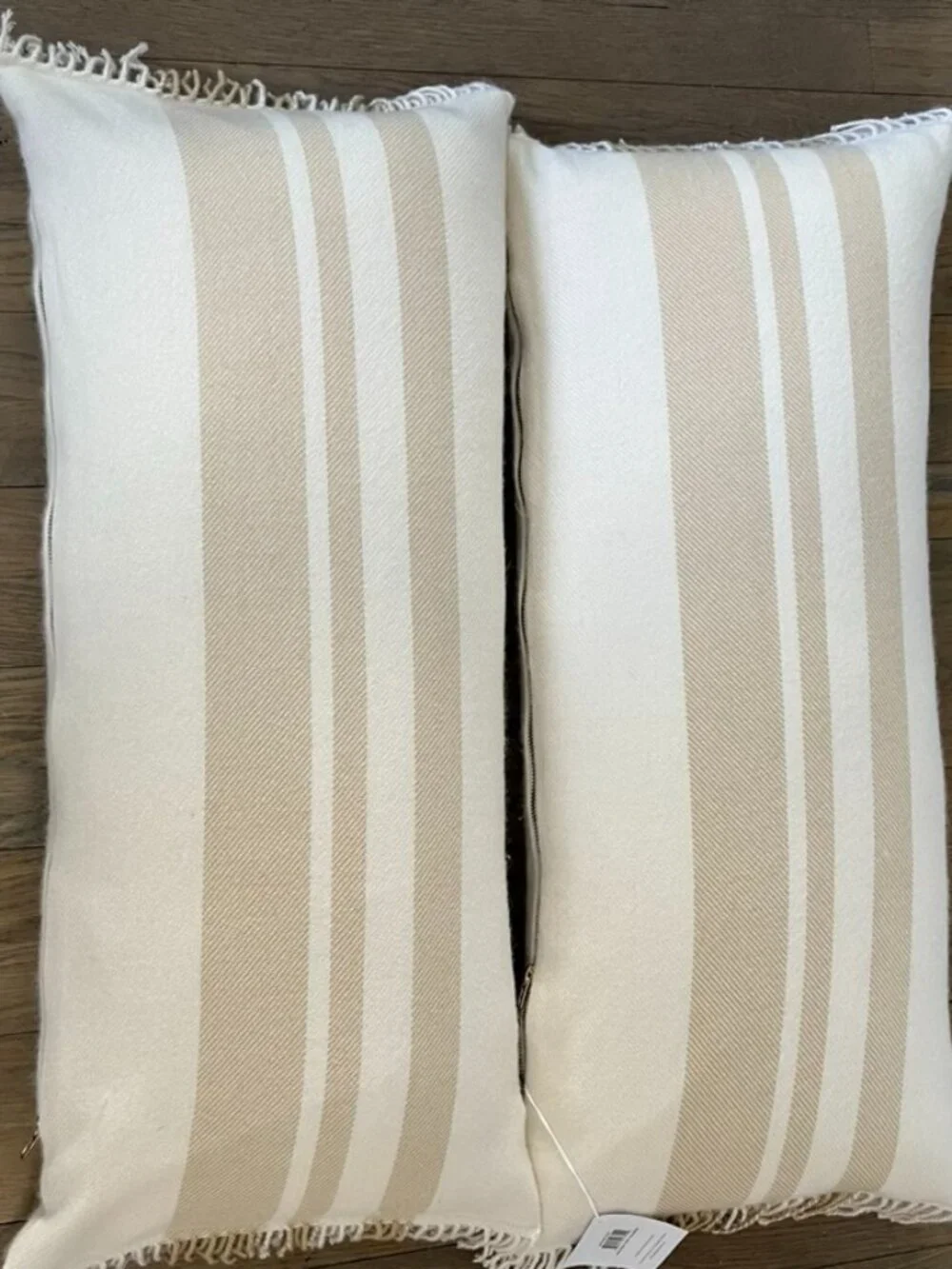 Serena & Lily 'Avery' Alpaca Pillow Covers w/Premium Down Pillows, New w/Tags - Picture 1 of 8